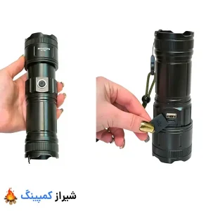 درپوش پورت برای محافظت از گرد و غبار و رطوبت • قابلیت زوم نور از طریق دسته
