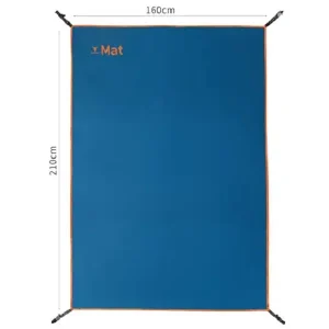 عکس زیرانداز اورجینال ضدآب چادر پکینیو مدل K2001 در حالت باز شده با رنگ آبی