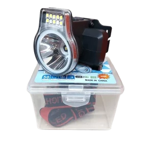 هدلایت مشکی رنگ روی جعبه ان